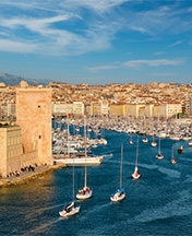Der alte Hafen von Marseille (Le Vieux Port)