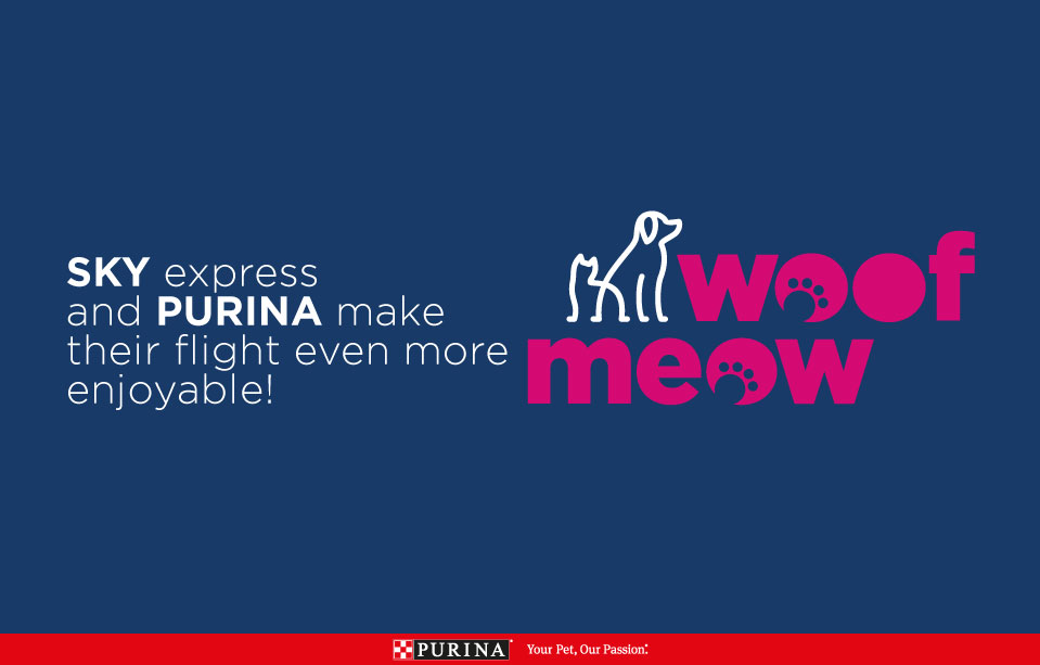 SKY express and PURINA are rewarding passengers traveling with their furry best friends!