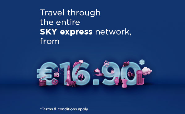 From €16.90 for trips in Greece and abroad!