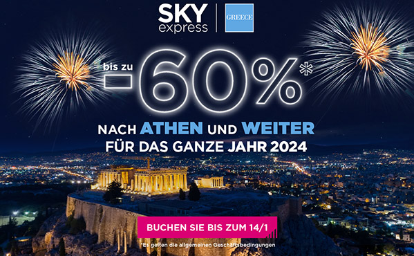 Bis zu 60% Rabatt auf ALLE Zielorte!