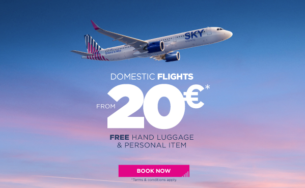 All Domestic Destinations from 20€*!