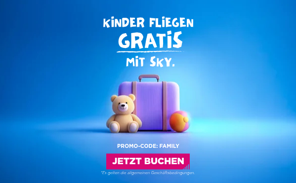 Kinder fliegen KOSTENLOS mit Enjoy-Tarif