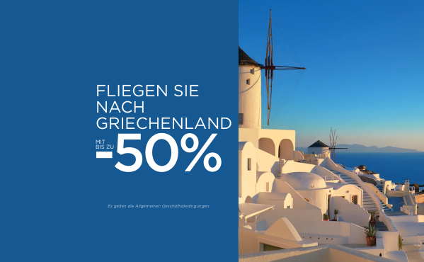 Fliegen Sie ins gesamte SKY-Netz mit bis zu -50%!