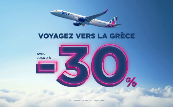 Voyagez plus loin avec des offres jusqu'à -30% !