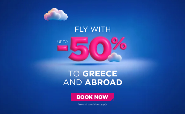 Up to -50% to Greece & Abroad | SKY express