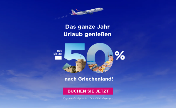 Bis zu -50% nach Griechenland nach 2027