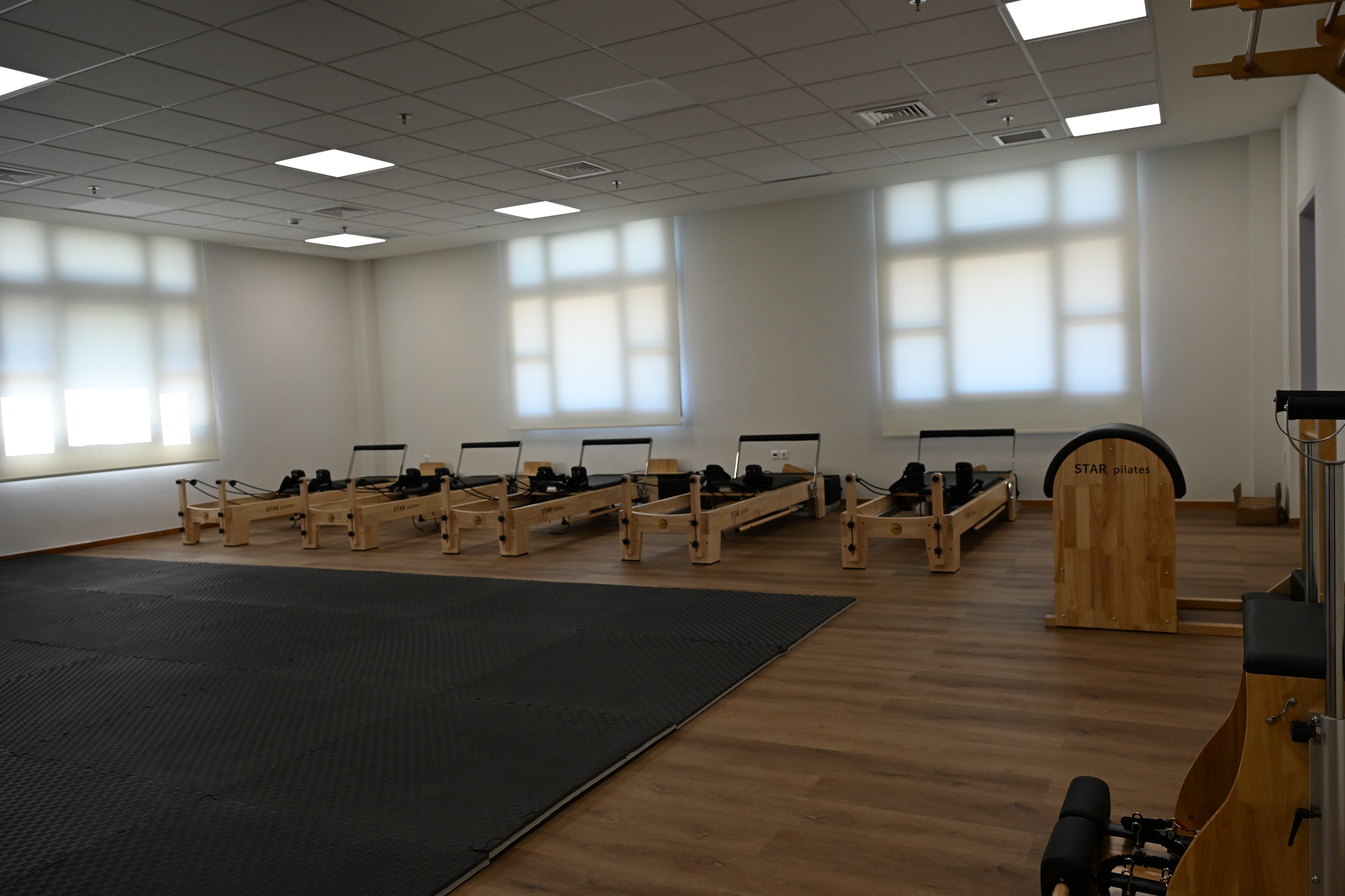 Renovated fitness room at the Icarus School.