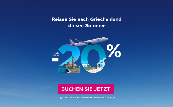 Bis zu -20% nach Griechenland