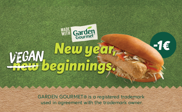 Happy New Year from SKY express and  Garden Gourmet!