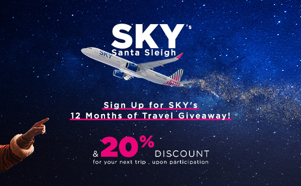 This year you don't wait for Santa. Because this year, SKY brings the gifts